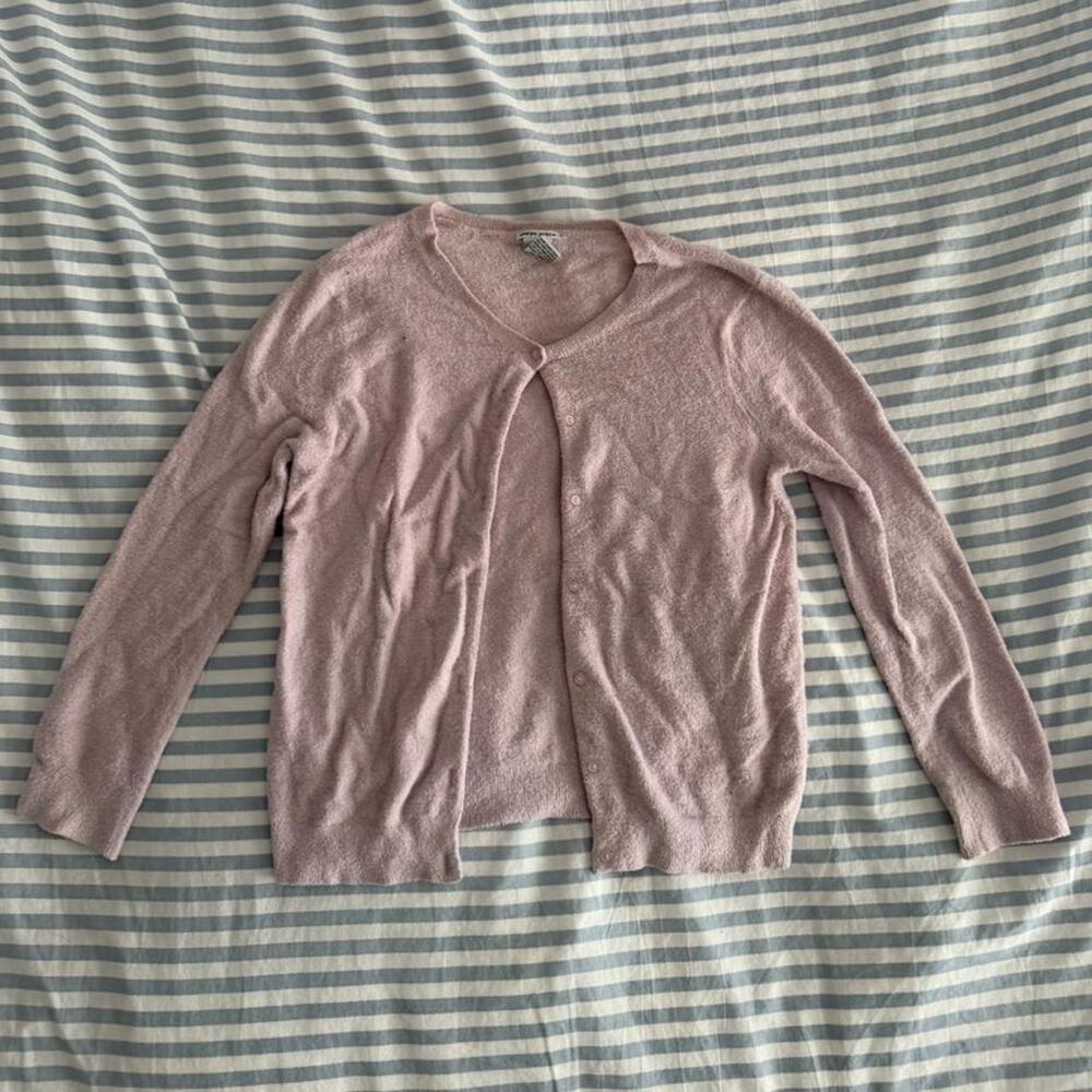 Baby pink cardigan with button